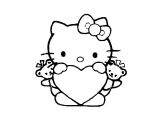 Coloriage Coeur Hello Kitty Coloriage Hello Kitty Gratuit A Colorier Az Coloriage