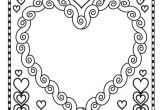 Coloriage Coeur St Valentin Dessin   Colorier D Un CÅur De La Saint Valentina Partir De