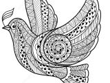 Coloriage Colombe De La Paix Coloriage Colombe De La Paix En Zentangle