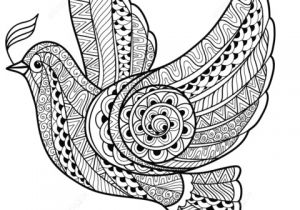Coloriage Colombe De La Paix Coloriage Colombe De La Paix En Zentangle