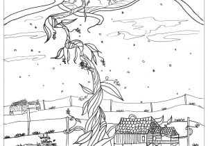 Coloriage Conte De Grimm Jack Haricot Magique Contes De Fées Coloriages