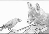 Coloriage Corbeau Renard Imprimer Dessin Le Corbeau Et Le Renard