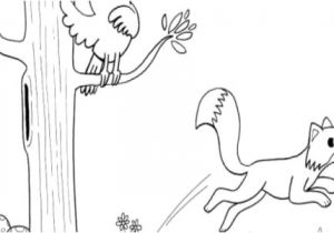 Coloriage Corbeau Renard Imprimer Dessin Le Corbeau Et Le Renard