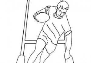 Coloriage Coupe Du Monde De Rugby Joueur Anglais à La Coupe Du Monde De Rugby Coloriage