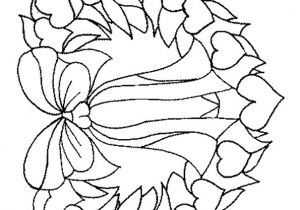 Coloriage Couronne De Fleurs A Imprimer Coloriage Couronne De Noel Simple Dessin Gratuit à Imprimer