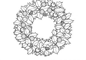 Coloriage Couronne De Fleurs A Imprimer Couronne De Noël 1 Objets – Coloriages à Imprimer