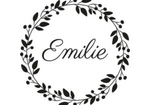 Coloriage Couronne De Fleurs A Imprimer Tampon Naissance Baptême Style Champêtre Avec Une