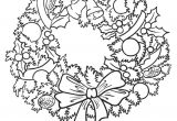 Coloriage Couronne De Noel Dessin De No L Facile   Reproduire