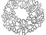 Coloriage Couronne De Noel Dessin De No L Facile   Reproduire