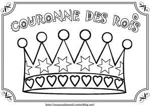 Coloriage Couronne Des Rois à Imprimer Couronne Des Rois En Coloriage à Gommettes En Couleur