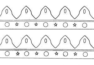 Coloriage Couronne Des Rois à Imprimer Dessins Et Coloriages Page De Coloriage Grand format à