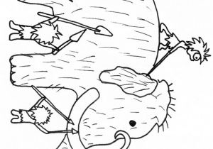 Coloriage Cro Magnon Coloriage Des Hommes De Cro Magnon   La Chasse Au Mammouth