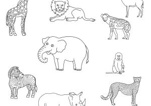 Coloriage D Afrique A Imprimer Coloriage Animaux Sauvages D Afrique
