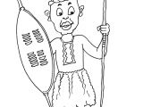 Coloriage D Afrique A Imprimer Coloriage Vetement Africain
