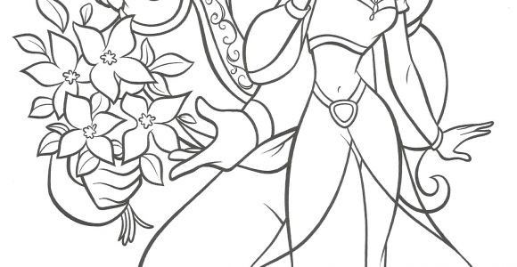Coloriage D Aladin Et Jasmine Aladdin Et Jasmine Coloriage Aladdin Et Jasmine
