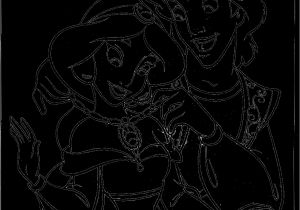 Coloriage D Aladin Et Jasmine Coloriage Aladdin Et Jasmine Ancenscp