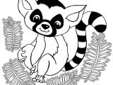 Coloriage D Animaux Mignon Coloriage D Un Mignon Bébé Lémurien