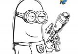 Coloriage D Arme A Imprimer Coloriage Minion Est Arme Et Tien Un Fusil Dessin