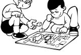 Coloriage D Enfant Qui Joue Coloriage Jeux D Enfants