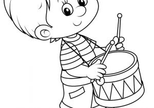 Coloriage D Enfant Qui Joue Coloriage Un Garçon Qui Joue Du Tambour Lulu La Taupe