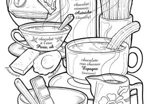 Coloriage D équitation Dessin   Colorier D Une Boisson Du Monde Les Chocolats