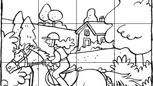 Coloriage D équitation Puzzle Colorier – 2018 Idées De Décoration Pour La Maison – S