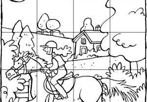 Coloriage D équitation Puzzle Colorier – 2018 Idées De Décoration Pour La Maison – S