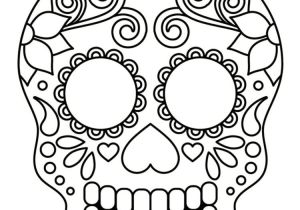 Coloriage D Halloween Pour Enfants Coloriage Tªte De Mort Mexicaine 20 Dessins   Imprimer