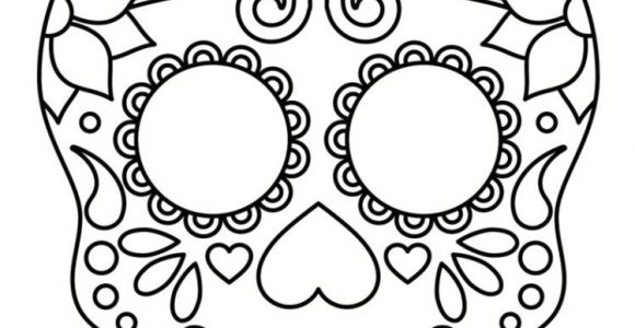 Coloriage D Halloween Squelette Coloriage Tªte De Mort Mexicaine 20 Dessins   Imprimer