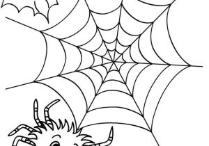 Coloriage D Haloween Coloriage D Halloween toile Araignée A Colorier