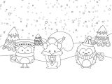 Coloriage D Hiver Gratuit à Imprimer Coloriage De Animaux Hiver Page Dessin à Imprimer Gratuite
