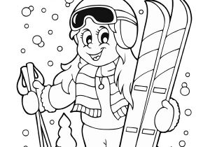 Coloriage D Hiver Gratuit à Imprimer Coloriage Sports D Hiver Le Ski Momes