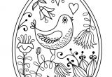 Coloriage D Oeuf Paque Coloriage De L Oeuf De Pâques à L Oiseau