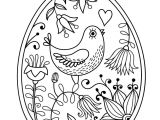Coloriage D Oeuf Paque Coloriage De L Oeuf De Pâques à L Oiseau