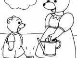 Coloriage D Ours Brun Coloriage A Imprimer Petit Ours Brun Dans Le Jardin Avec