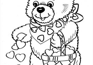 Coloriage D Ourson A Imprimer Ours Avec Coeur Coloriage A Colorier