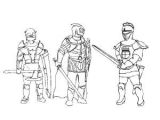 Coloriage D Un Chevalier Coloriages Chevaliers Dessins De Chevaliers   Colorier
