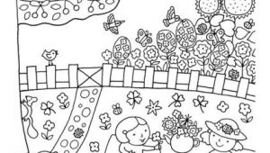 Coloriage D Un Jardin Printemps " Dans Mon Jardin Il Y A "