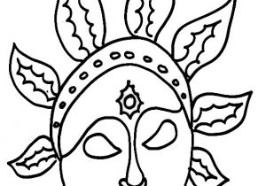 Coloriage D Un Masque Dessins Pour Colorier Des Enfants Coloriages D Enfants