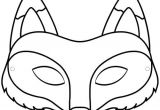 Coloriage D Un Masque Pdf Masque Renard A Colorier