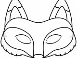 Coloriage D Un Masque Pdf Masque Renard A Colorier