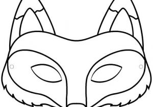 Coloriage D Un Masque Pdf Masque Renard A Colorier