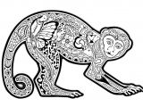 Coloriage D Un Singe Free Coloring Page Coloring Difficult Monkey A Coloring