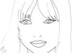 Coloriage D Un Visage Coloriages De top Model Les Coloriages De Manequins