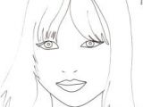 Coloriage D Un Visage Coloriages De top Model Les Coloriages De Manequins