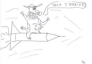 Coloriage D Une Fusée Coloriage Enfant Dans Fusée