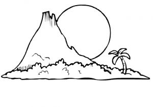 Coloriage D Une Ile Coloriage Ile Déserte