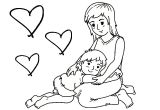 Coloriage D Une Maman Coloriages Fêtes Des Mères