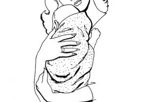Coloriage D Une Maman Dessin D’une Maman Qui Câline son Bébé à Colorier
