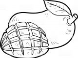Coloriage D Une Mangue Libro Da Colorare Per Bambini Frutta E Verdura Mango